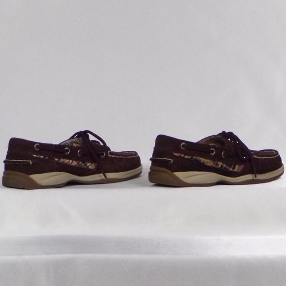 SPERRY TOPSIDER size 7M brown flat-heel loafers leather (suede) uppers - Picture 7 of 12